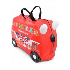 Акция на Детский чемодан для путешествий Trunki Boris Bus (0186-GB01-UKV) от Stylus