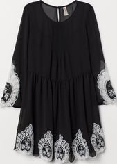 Акция на Платье H&M Divided XAZ152550GUKK 32 Черное с белым (DD2000003521166) от Rozetka UA