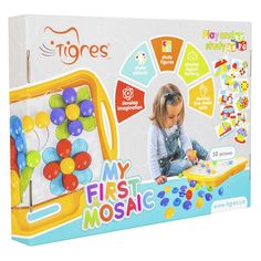 Акція на Розвивальна іграшка Tigres Моя перша мозаїка (39370) від Будинок іграшок