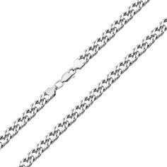 Акция на Серебряная цепь в плетении ромб 000118375 60 размера от Zlato