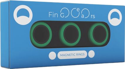 Акція на Магнитные кольца FinGears Magnetic Rings Sets Size L Green-Black (FG380LGRBLK) від Rozetka UA