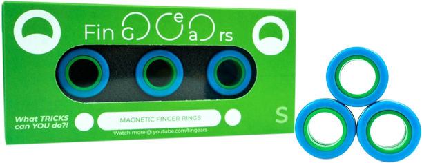 Акция на Магнитные кольца FinGears Magnetic Rings Sets Size S Blue-Green (FG380SBLUGR) от Rozetka UA