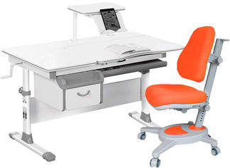 Акция на Комплект Evo-kids Evo-40 G + кресло Y-110 KY Серый с оранжевым (Evo-40 G + Y-110 KY) от Rozetka UA