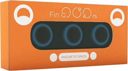 Акция на Магнитные кольца FinGears Magnetic Rings Sets Size M Blue-Black (FG380MBLUBLK) от Rozetka UA