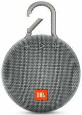 Акція на Портативна акустика JBL Clip 3 (JBLCLIP3GRY) Grey від Територія твоєї техніки