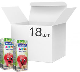 Акция на Упаковка сока Nutrino junior яблочного 18 шт х 200 мл (8606019657710) от Rozetka UA