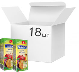 Акция на Упаковка сока Nutrino яблоко и слива 18 шт х 200 мл (8606019657680) от Rozetka UA