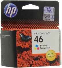 Акция на Картридж струйный HP No.46 Ultra Ink Advantage Tri-color (CZ638AE) от MOYO