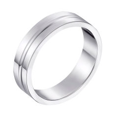 Акция на Обручальное кольцо из белого золота 000000308 19 размера от Zlato