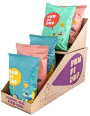 Акция на Упаковка попкорна Pumpidup 3 вкуса (шоколадное печенье, кокос + корица, сметана зелень) 90 г х 7 шт (4820223990119) от Rozetka