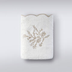 Акция на Махровое полотенце Fenix Irya ekru молочное 90х150 см от Podushka