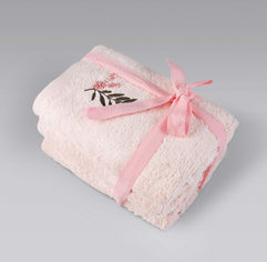 Акція на Набор полотенец Rina Irya pembe розовый 30х50 см - 3 шт від Podushka
