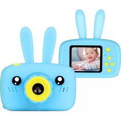 Акція на Цифровой детский фотоаппарат Baby Photo Camera Rabbit blue від Stylus