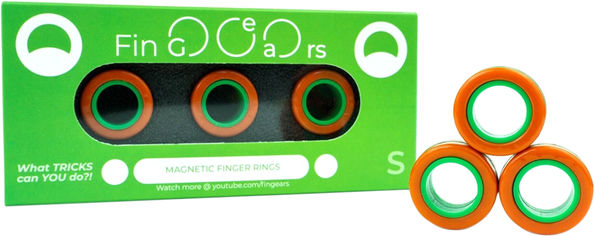 Акція на Магнитные кольца FinGears Magnetic Rings Sets Size S Orange-Green (FG380SORGR) від Rozetka UA