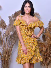 Акція на Платье Irma Style 2003 S Горчичное (4821000025451) від Rozetka UA
