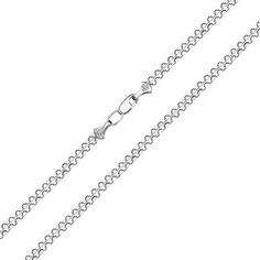 Акция на Серебряная цепочка в плетении двойной якорь с алмазной гранью, 4мм 000117818 55 размера от Zlato