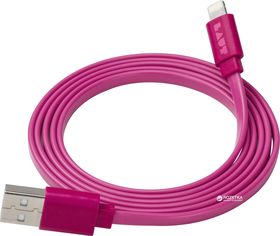 Акція на Кабель Laut Link плоский синхро-зарядный с Lightning-USB разъемами 1.2 м розовый (LAUT_LK_LTN1.2_P) від Rozetka UA