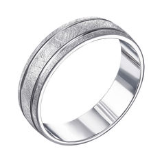 Акція на Серебряное обручальное кольцо 000119335 22.5 размера від Zlato