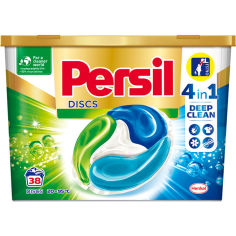Акція на Капсулы Persil Deep Clean Discs Универсальный 38 шт (9000101372960) від Foxtrot