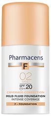 Акция на Нежный тональный флюид Pharmaceris F SPF20 интенсивно маскирующий Песок 30 мл (5900717153110) от Rozetka UA