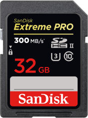 Акция на SanDisk SDHC Extreme Pro 32GB C10 UHS-II U3 (SDSDXPK-032G-GN4IN) от Rozetka UA