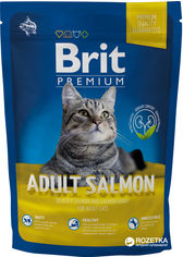Акция на Сухой корм для взрослых кошек с лососем Brit Premium Adult Salmon 1.5 кг (8595602513123) от Rozetka UA