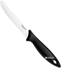 Акция на Кухонный нож Fiskars Essential для томатов 12 см Black (1023779) от Rozetka UA