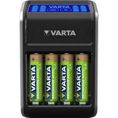 Акція на Зарядное устройство VARTA LCD Plug Charger + Аккумулятор NI-MH AA 2100 мАч, 4 шт. (57687101441) від MOYO