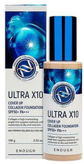 Акция на Увлажняющий тональный крем Enough Ultra X10 Cover Up Collagen Foundation SPF50+ PA +++ №13 100 г (8809605870993) от Rozetka