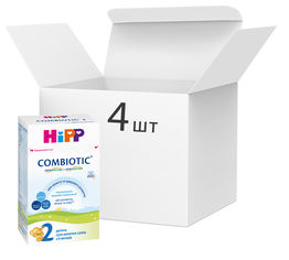 Акція на Упаковка детской сухой молочной смеси HiPP Combiotic 2 для дальнейшего кормления 4 пачки по 500 г (9062300438762) від Rozetka UA