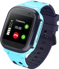 Акция на Детский GPS часы-телефон GOGPS ME K16 Синий от MOYO