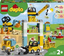 Акція на Конструктор LEGO DUPLO Башенный кран на стройке (10933) від Будинок іграшок