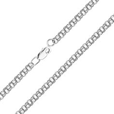 Акция на Серебряный браслет плетения бисмарк, 3,5мм 000118108 20.5 размера от Zlato