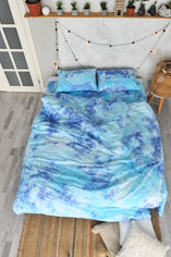 Акция на Комплект постельного белья SoundSleep Space handmade ручного окрашивания 200х220 см (653590751106) от Rozetka UA