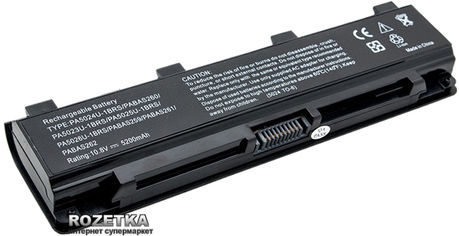 Акция на Аккумулятор PowerPlant для Toshiba Dynabook T752 Black (10.8V/5200mAh/6Cells) (NB00000143) от Rozetka UA