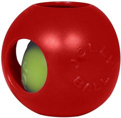 Акція на Игрушки для собак Jolly Pets мяч двойной Тизер болл 16х16х16 см Красная (1506RD) від Rozetka UA