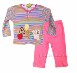 Акція на Пижама для девочки Niso Baby 1043 розовая 68 від Podushka