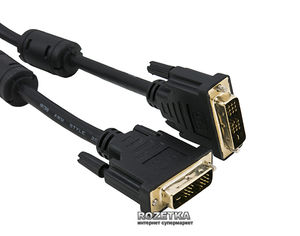 Акція на Кабель Extradigital DVI-D, Single Link, 3 м, 28 AWG, PVC, 2x Ferrites (KBD1638) від Rozetka UA