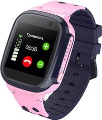 Акція на Детский GPS часы-телефон GOGPS ME K16 Розовый від MOYO