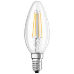 Акція на Лампа светодиодная OSRAM FILAMENT VALUE E14 4-40W 4000K 220V B35 (4058075114678) від Allo UA