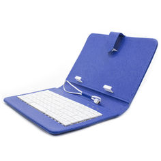 Акція на Чехол Lesko 7" Blue проводная клавиатура чехол для планшета microUSB чехол-книжка від Allo UA