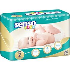 Акція на Подгузники Senso Baby мини, размер 2, 3-6 кг, 26 шт  (4810703000193) від Allo UA