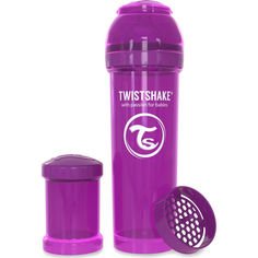 Акція на Антиколиковая бутылочка Twistshake 330 мл фиолетовая 78017 від Allo UA