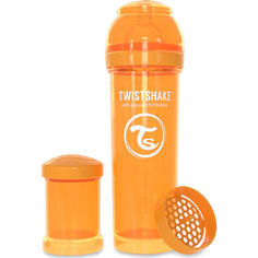 Акція на Антиколиковая бутылочка Twistshake 330 мл оранжевая 78015 від Allo UA