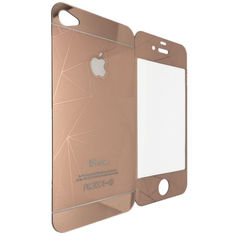 Акция на Защитное стекло for Apple iPhone 4/4S diamond back/face rose gold от Allo UA