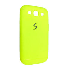 Акция на Чехол-накладка DK-Case силикон хром лого под кожу для SAMSUNG S3 (light green) от Allo UA