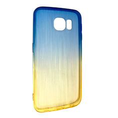 Акція на Чехол-накладка DK-Case силикон радуга градиент для SAMSUNG S6 (light yellow/light blue) від Allo UA