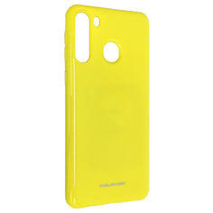 Акция на Чехол-накладка Silicone Molan Cano Jelly Case для Samsung Galaxy A21 (SM-A215) (yellow) от Allo UA