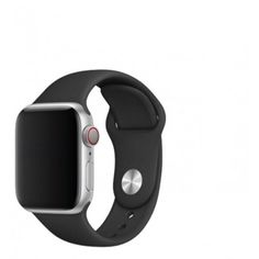 Акція на Силиконовый ремешок Sport Band для часов Apple Watch Dark Grey 40 мм (S/M и M/L) - Темно-серый від Allo UA