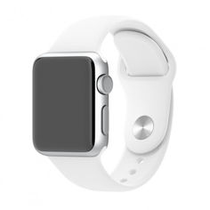 Акція на Силиконовый ремешок Sport Band для часов Apple Watch White 44 мм (S/M и M/L) - Белый від Allo UA